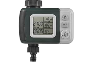 Geevorks Water Timer Programmable Sprinkler Timer, Automatic Irrigation watering System with Rain Delay for Lawn Farmland Courtyard Greenhouse