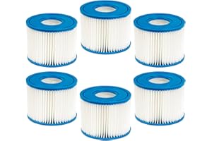 WuYan Lot de 6 filtres de piscine pour cartouche Intex PureSpa Type S1 pour 29001E PureSpa Inflable Filtre de piscine Catridge