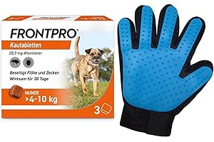 MEDIBOND Frontpro 28 mg für Hunde 4-10 kg 3 Kautabletten + gratis Fellhandschuh