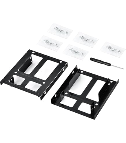 Kit Montaggio Disco Rigido - 2 Staffe Per SSD Da 2.5 A 3.5, Con Viti E Cacciavite - Foto 9