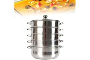 FERMOIRPER Olla de vapor (26/28/30 cm, acero inoxidable, 5 capas, 30 cm)