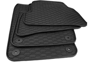 ‎KFZ-PREMIUMTEILE24 kfz-premiumteile24 Gummimatten Kompatibel mit Polo (6R 6C) Fabia NJ Ibiza 6J Fußmatten Allwetter Automatten Premium Qualität Schwarz 4-teilig