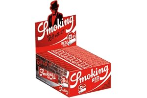 SMOKING 17388 röda plus tips King Size-24 häften vardera 33 ark, papper
