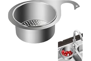 XINYOUZEFA Multi-functional Drain Basket, Siebkorb aus Edelstahl in Schwanenform für die Spüle, Swan Sink Strainer Basket, Wasserhahn Hängender Filterkorb, Corner Sink Strainer