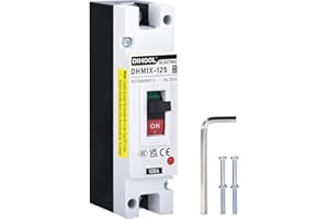 DIHOOL 100A interruptor de aislamiento fotovoltaico mccb DC, 1 polo, DC250V, disyuntor compacto fotovoltaico, para sistemas fotovoltaicos y solares sistemas de red de módulos solares