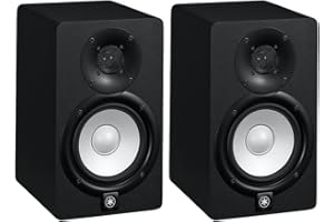 YAMAHA MOTOR EUROPE Yamaha HS7 MP (Matched Pair) - Coppia Monitor Diffusori Casse Attive Professionali per Studio a due vie da 95w di picco, Nero
