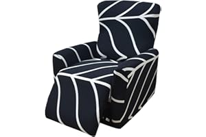 WWQQKJ 4-Pezzi Copripoltrona Relax Reclinabile Universale, Moderna Fodere Copripoltrona Reclinabile 1 Posto Elasticizzato Lavabile Rimovibile,Copertura per Poltrona Reclinabile(Color 17)
