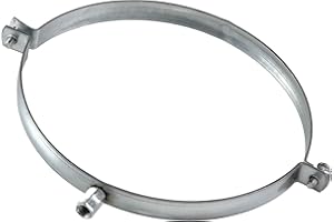 STEINBERG14 200mm Collier de Serrage en Acier Galvanisé - Pour Tube/Tuyau De Ventilation, 1 pièce