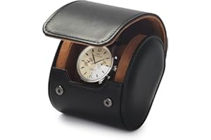 Oirlv Travel Watch Storage Box Single Watch Organizer Box for Men for Birthday Fathers Day Anniversary Valentine's Day