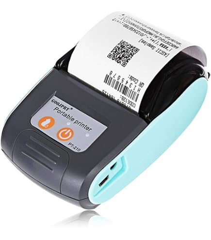 Imprimante Reçus Thermique Portable 58mm - USB Bluetooth Vitesse 90mm/s - Batterie 1500mAh