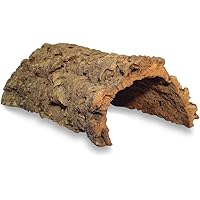 Korktunnel | Korkhöhle (Halbbogen) unten offen, 30 cm, Innenhöhe ≤ 11 cm | gereinigt & desinfiziert | Naturkorkrinde als…