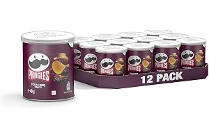 Pringles Texas BBQ Sauce Potatischips, Grill, 480 g, Paket med 12