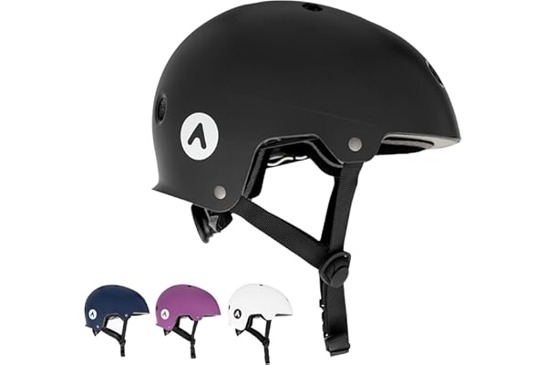 ATTABO Genes Casque pour Skateboard et Scooter Taille (M-L) Casque de VTT avec Technologie Rigide ABS avec 11 Trous d'aération réglables avec Bouton Rotatif Matériau Durable et sécurité