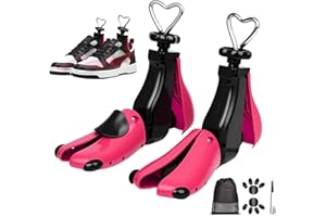 VerTrinix 2 Piezas Horma Zapatos Hombre Mujer-Ensanchador de Zapatos Ajustable 4 Direcciones Estirador de Zapatos Ancho Longitud Regulables para Zapatos Demasiado Estrechos Todas las Tallas