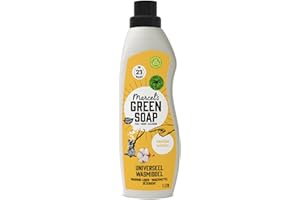 ‎MARCEL'S GREEN SOAP Marcel's Green Soap Universalwaschmittel Vanille & Baumwolle – 1 L (23 Waschgänge) – vegan, palmölfrei, mikroplastikfrei – gegen Flecken, ab 20 °C – Recyclingflasche