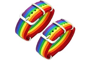 Maxter Pride Armband LGBTQ Accessoires Armbänder Gay Flag und regenbogenfarbenes Uhrenarmband