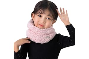 AIDIER Écharpe en Polaire pour Garçons Filles 3 à 8 Ans Enfant Cache-Cou Épais Tube Foulard d'hiver Garçons Snood Chaud Thermique Coupe-Vent Tour de Cou Gaiter pour Ski Cadeau Noël