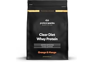 THE PROTEIN WORKS Protein Works - Clear Diet Whey Protein Isolate Powder, Orange & Mango, 20 Shakes, Refreshing High Protein Drink, 500g