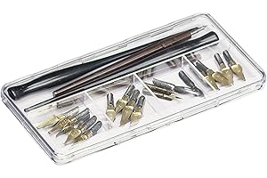 ArtBin Pen and Nib Case-7.375-inch x 3.625-inch x .6875-inch Clear, Other, Multicoloured, 3.9 x 20.03 x 12.16 cm