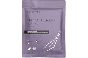 BEAUTYPRO HAND THERAPY Hand Mask Moisturising Gloves Anti-Ageing Treatment Dry Cracked Hand Removeable Tips Safe with Natural Gel & Extensions Nails Skincare Award Winning Brand