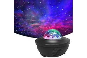 TWIRUSH Star Projector, Galaxy Projector Light with Nebula, Ocean Wave LED Night Light for Kids, with Remote Control 21 Colors Changing Music Bluetooth Speaker Timer Baby Galaxy Lamp Sensory Lights Decoration