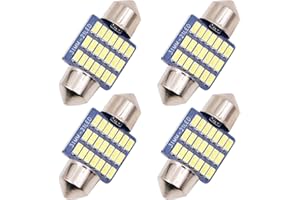 VOANZO 4 Bombillas LED Marinas de Repuesto de 31mm, Bombilla de navegación de Barco de 12 voltios para Ancla de Barco, Luces de Cubierta, luz de Proa, Bombilla de Luces de popa