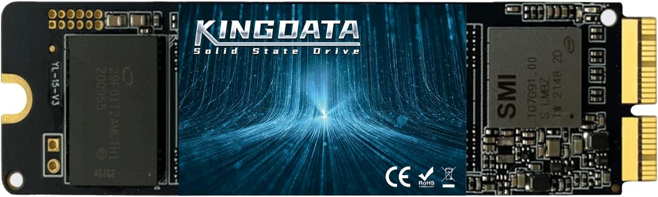 KINGDATA SSD Interno de 1 TB PCIe NVMe para Mac, Disco de Estado sólido Interno para Mac Air A1466 A1465/Mac Pro A1398 A1502(Retina)/iMac A1419 A1418 (2013 2015 2017)
