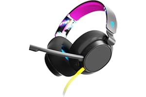 Skullcandy SLYR Multi-Platform Wired Gaming Headset, Removable Mic, Durable and Comfortable Lightweight Design, Ultra-Soft Memory Foam Ear Cushions, PC, Xbox, PlayStation - Black Digi-Hype