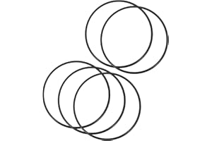 QUARKZMAN 95mm x 88mm x 3.5mm Nitrilo Goma Juntas Tóricas x 5uds Redondo Junta Arandela para Grifo Plomería Reparación Sellado Conexión [Negro]