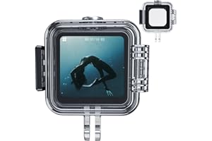 Honbobo Estuche Impermeable para dji Action 2, Buceo Shell Escudo Protector Accesorios para dji Action 2, 45 m de Profundidad (for Lens)