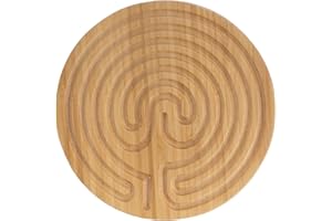 BambooMN Finger Labyrinth for Meditation and Prayer - 6" Diameter - Cretan Style - 1 Piece