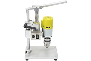 GZD Perceuse de Table, 4000-9000r/min, Course réglable de 40 mm, Mini Banc de perçage à Vitesse Variable pour réparation pour Bricolage pour ménage(Réglementation européenne)