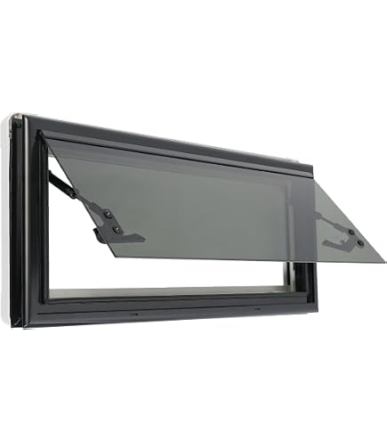 Vetro Doppio Per Finestra Camper Seitz 568x434 Mm, Grigio, Compatibile Dometic Seitz S3/S4/S5 Con Accessori
