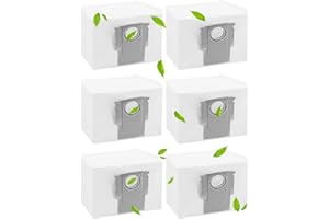 ‎Laukowind 6 Stück Staubbeutel für Roborock S7 MaxV Ultra/S7 Pro Ultra/Q7+/Q7 Max+/Q5+ Staubsauger Absaugstation,3L Großer Kapazität Einweg Ersatzbeutel Zubehörset