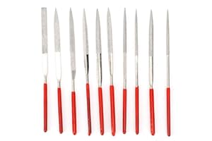 Sheens Diamond File Set, 10pcs Multifunctional Precision Needle File Set for Crafts Jewelry Metal Jade Modeling Tool Handles