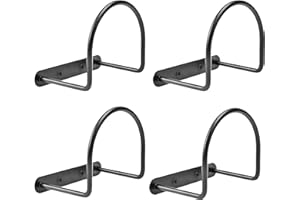 NBBENG Cowboy Hat Rack for Wall 4 Pack, Cowboy Hat Stand Helmet Wall Mounted Display Stand Hook - Cowboy Hat Rack With 4 Sets Of Screws