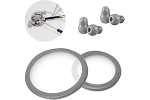 VIURACLE Kit de accesorios de repuesto para estetoscopio clásico 3, Cardiology 3 y Cardiology 4 estetoscopio para piezas de repuesto de estetoscopio Littmann y cubierta de diafragma de campana de estetoscopio