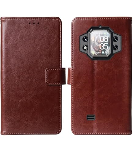 Oxford Stoff Flip Handyhülle Für Cubot Kingkong 9 - Mit Kartenfächern Und Magnetverschluss