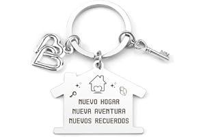 JoyrnalK Regali Originales para Nueva Casa Regalo para La Casa Nueva Amigos Regali De Inauguración Llavero First Home Llavero Inauguración Pareja