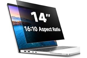 STARY Laptop Privacy Screen 14 Inch Removable, 16:10 Aspect Ratio Anti Spy Blue Light Glare Laptop Privacy Shield for Dell/Hp/Acer/Lenovo/ThinkPad/Samsung/Asus/Sony