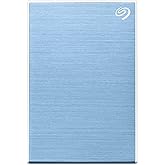 Seagate One Touch 2TB External HDD with Password Protection Light Blue, for Windows and Mac, with 3 Yr Data Recovery Services