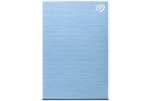 Seagate One Touch 2TB External HDD with Password Protection Light Blue, for Windows and Mac, with 3 Yr Data Recovery Services