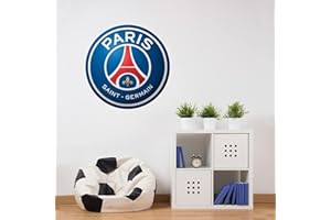 Beautiful Game Sticker Mural Officiel Blason PSG Paris Saint-Germain Décoration Murale Football 120 x 120 cm