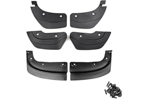 JOJOCY 6 guardabarros para Tesla Model Y 2020-2023, protectores contra salpicaduras, guardabarros sucios, sin necesidad de taladrar, protectores contra salpicaduras, para accesorios Tesla Model Y (modelo Y)