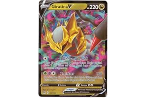 BB-Toy-Trades kompatibel für Pokemon Black Star Promo Karte Giratina V 130/196 Verlorener Ursprung - DEUTSCH - Einzelkarte Holo + Toploader