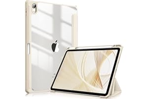 FINTIE Custodia per iPad Air 11 Pollici (2024) / iPad Air 5a Gen (2022)/ 4a Gen (2020) 10.9" con Pencil Holder - Sottile Leggero Trasparente Cover Posteriore con Bordo in TPU Morbido, Galassia