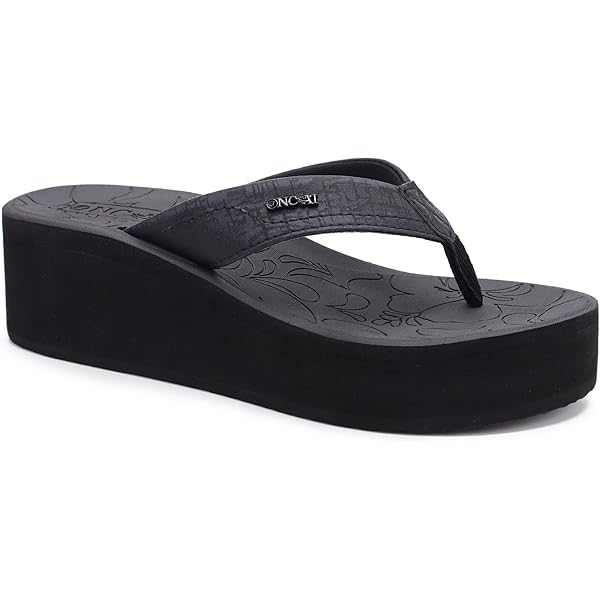 Claquettes Femme Été Sandales Compensées - Tong Orthopédique Confortable Chaussures Plage Femme