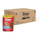 ZIPPY 1-12 Month Puppy Dog Food 4080g, Pack of 48 (85g Each Pack) Chicken & Liver Chunks in Gravy of Real Chicken | Gravy Meal Helps Strengthen Dog’s 