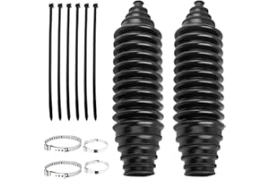 MBIYHGTA Botte de crémaillère de direction – Compatibilité : support de direction, botte de crémaillère universelle | Bottes à soufflet de crémaillère de direction résistantes à l'usure, coffre de direction