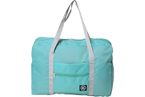 ONTHIS Foldable Cabin Bag, Large Capacity Underseat Travel Bag Waterproof and Hard-Wearing Tote Bag Weekend Hand Luggage Bag for Women Men 48×32×16 cm